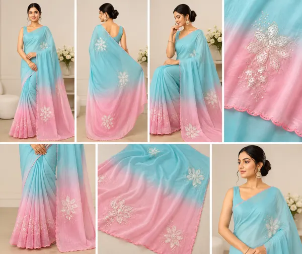 Floral_embroidery_dual_tone_saree