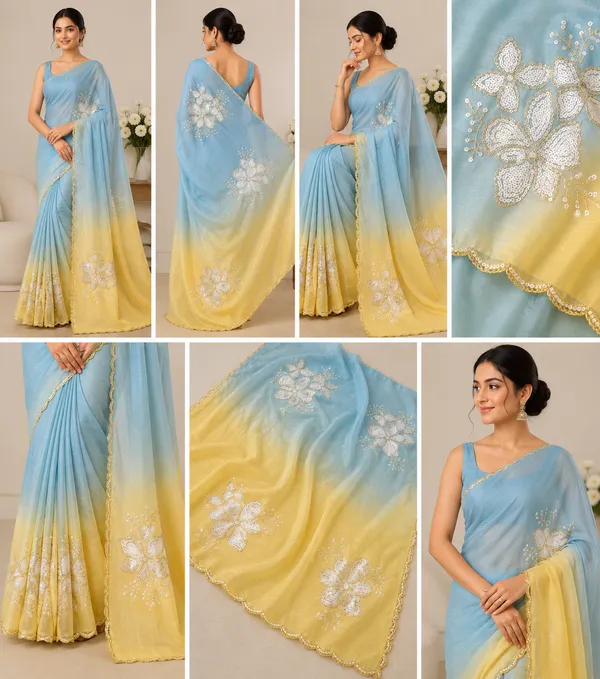 Floral_embroidery_dual_tone_saree