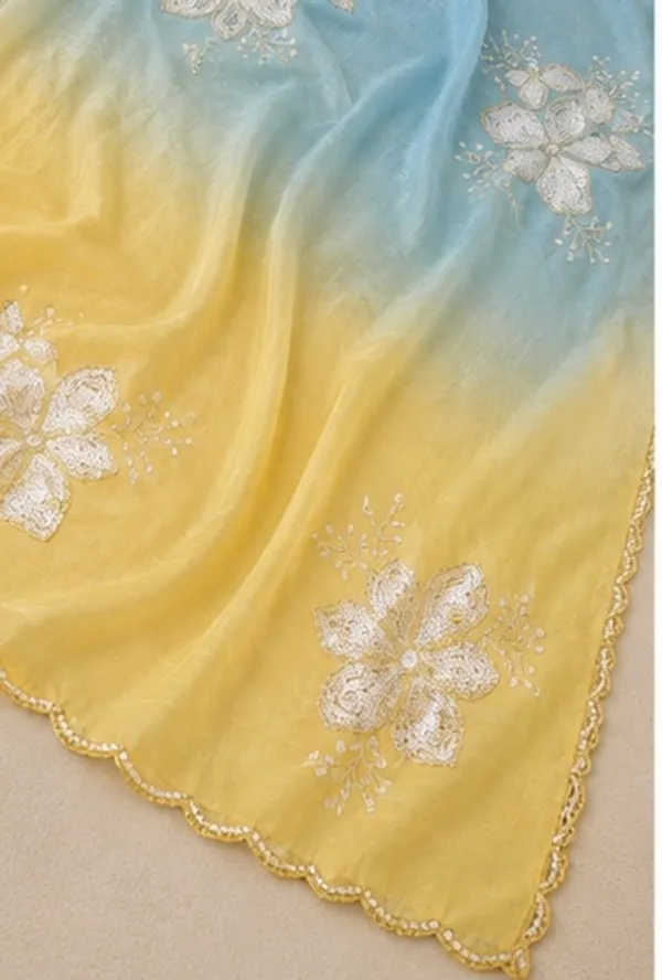 Floral_embroidery_dual_tone_saree