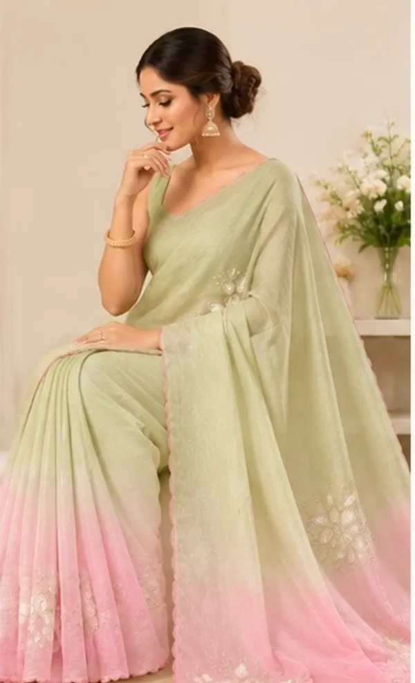 Floral_embroidery_scalo_dual_tone_saree