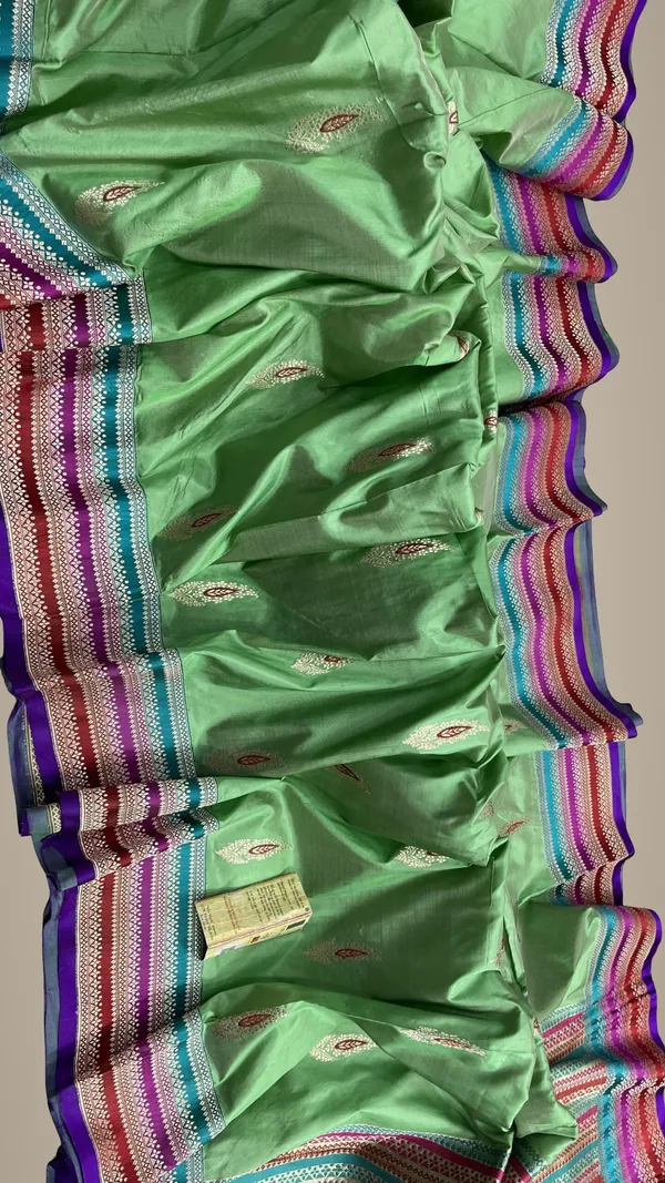 Pure_Handloom_Katan_Minakari_Silk_Saree_Multi_Rankat_Border