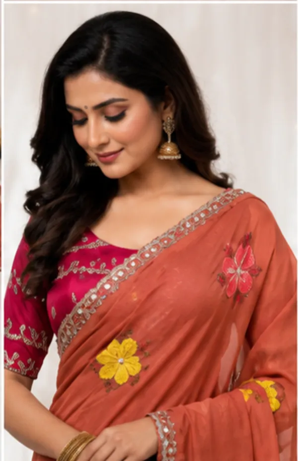 Floral_Butti_Designer_Saree