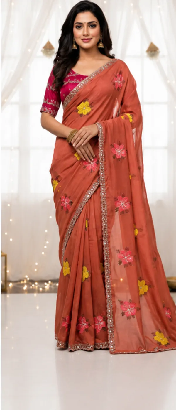 Floral_Butti_Designer_Saree