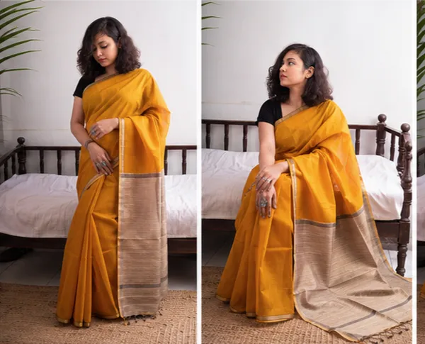 Golden_Yellow_Khadi_Jhari_Sarees