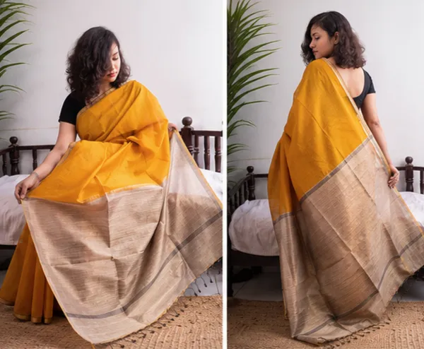 Golden_Yellow_Khadi_Jhari_Sarees