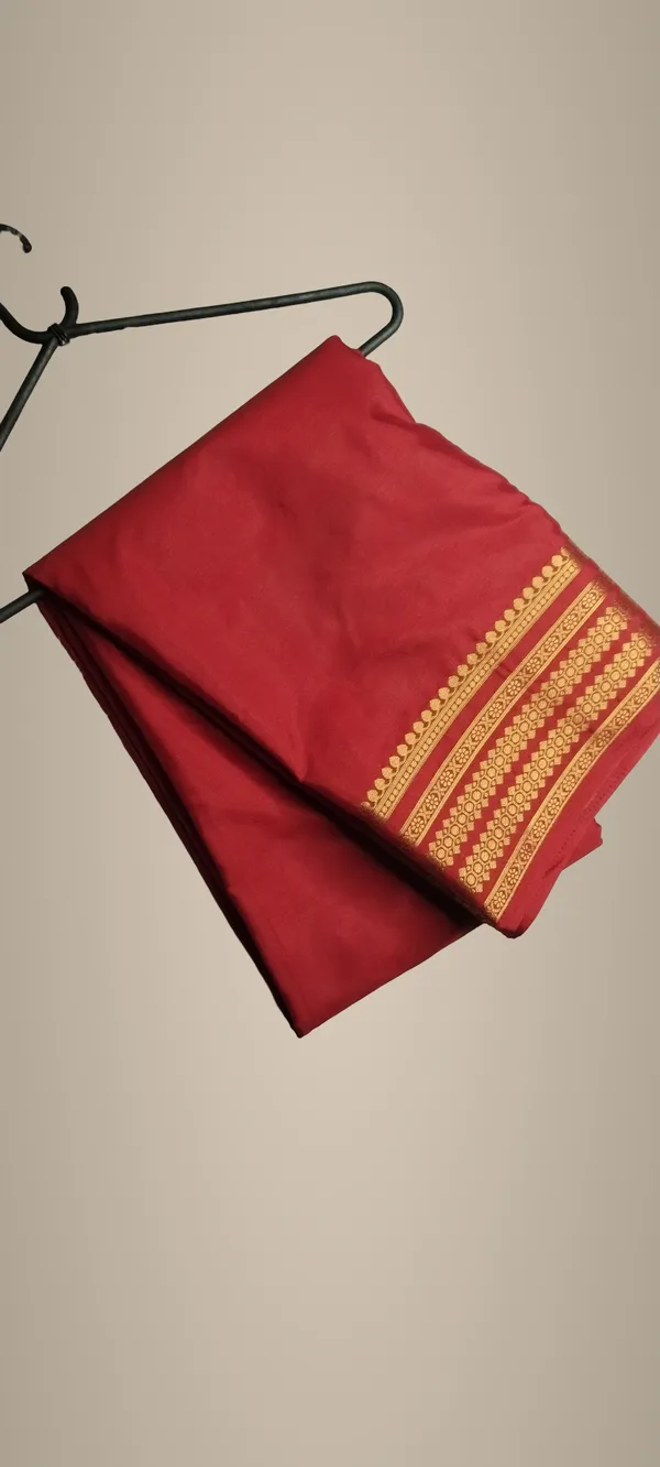 Semi_Crepe_Saree_Red