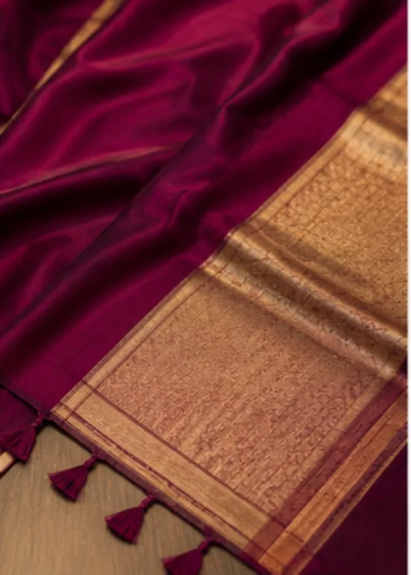 Khadi_cotton_saree_magenta