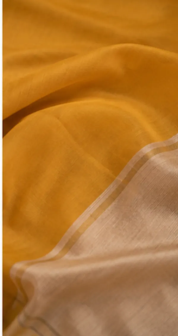 Khadi_cotton_saree_yellow