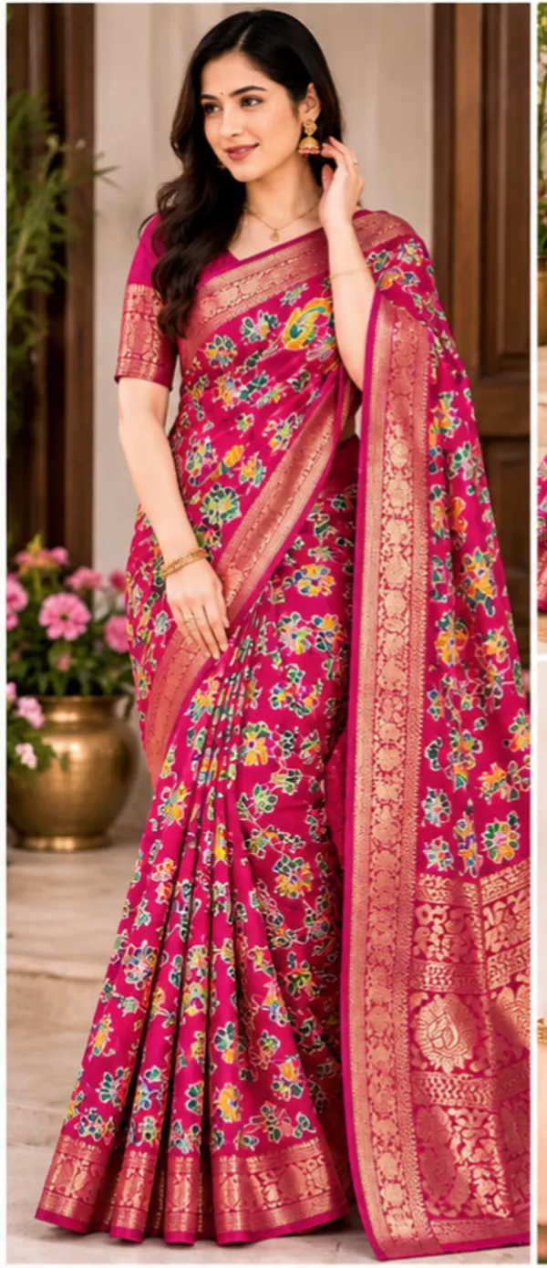 Semi_Dola_Silk_Saree_With_Running_Blouse_pink