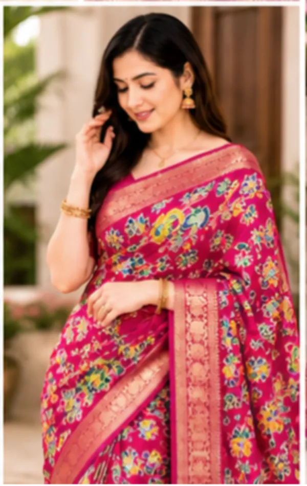 Semi_Dola_Silk_Saree_With_Running_Blouse_pink