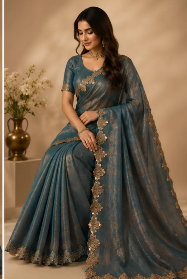 Lace_work_saree