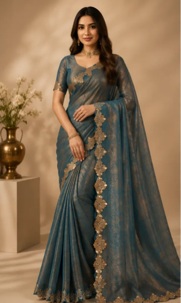 Lace_work_saree