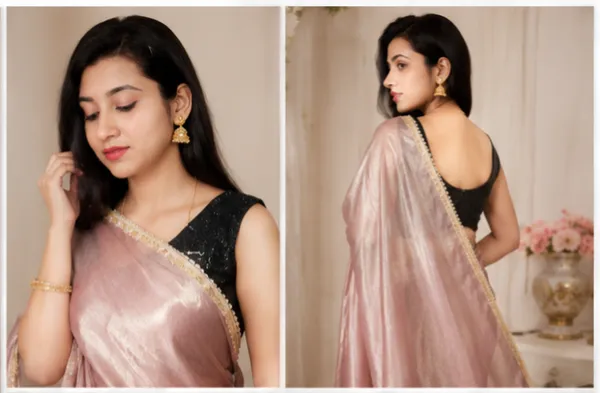 Partywear_Shimmer_Saree