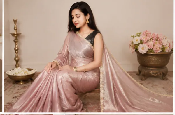 Partywear_Shimmer_Saree