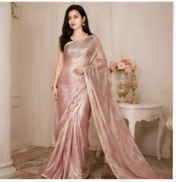 Partywear_Shimmer_Saree