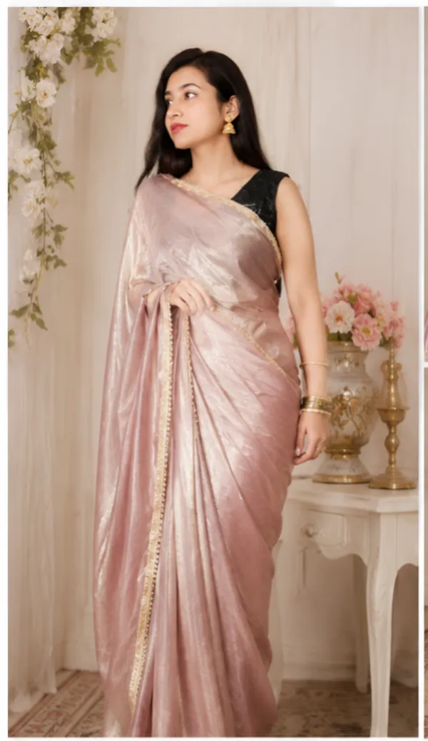 Partywear_Shimmer_Saree