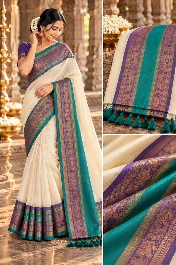 Mull_cotton_saree_kanchi_border_