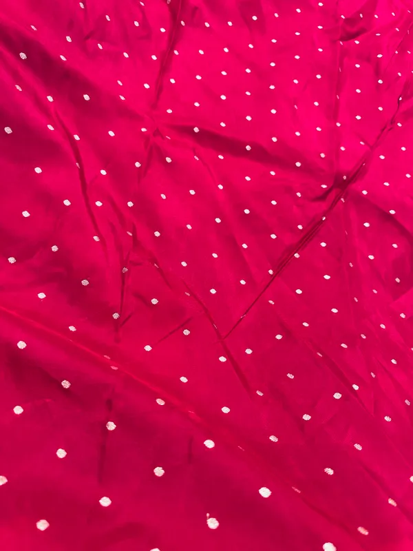Mysore_silk_replica_chinon_saree_Rani_pink