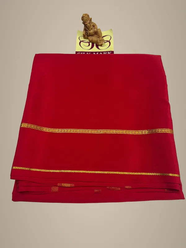 Pure_Zari_Mysore_Crepe_Silk_Sarees_With_Blouse_Piece