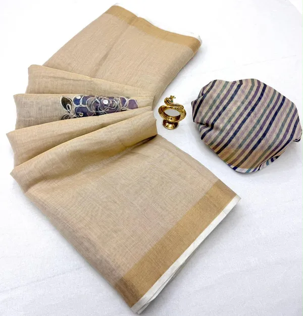 New_trading_line_and_cotton_saree_with_tussles
