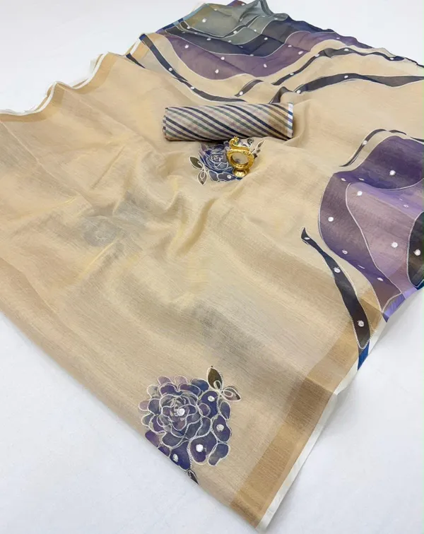 New_trading_line_and_cotton_saree_with_tussles