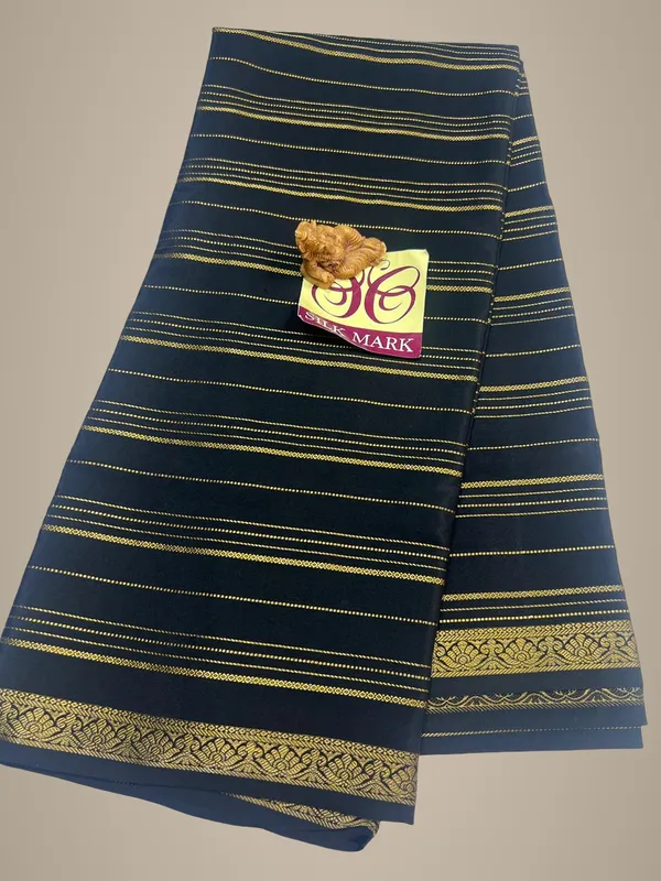Pure_Zari_Mysore_Crepe_Silk_Sarees_With_Blouse_Piece