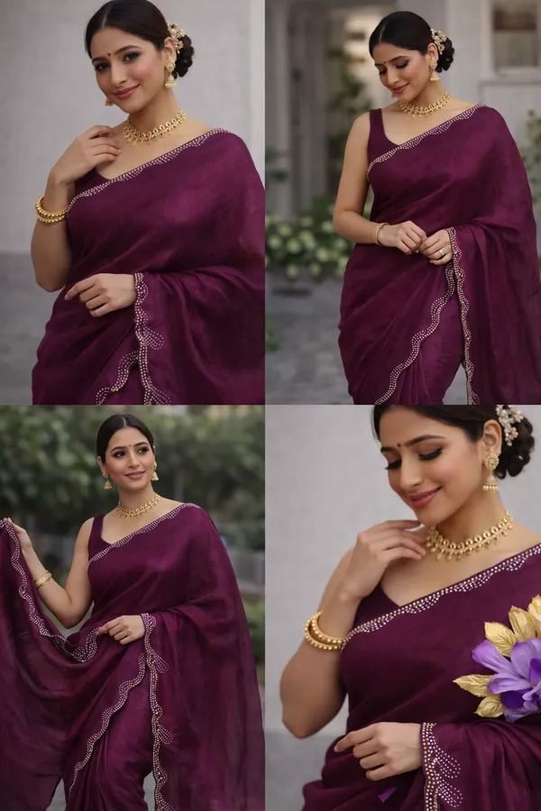 PURPLE_STONE_WORK_SAREE