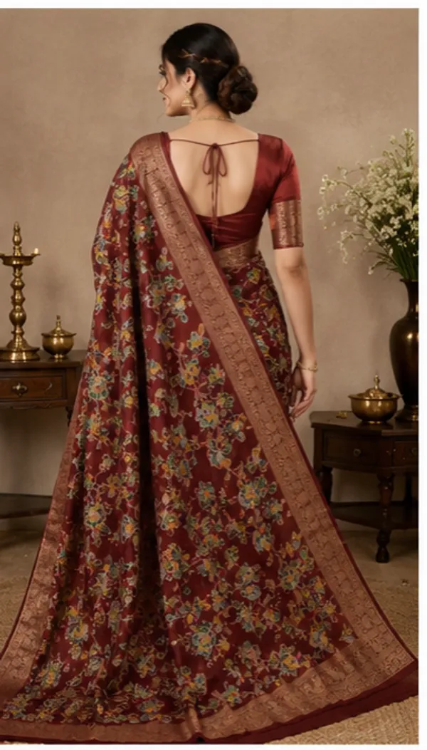 Semi_Dola_Silk_Saree_With_Running_Blouse