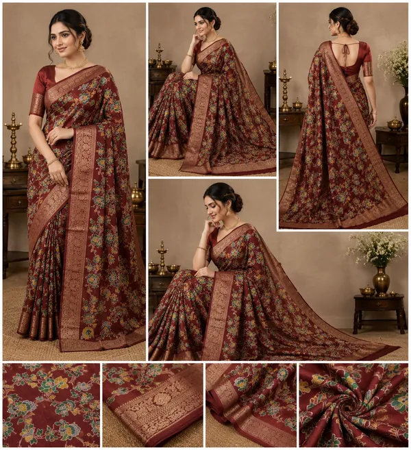 Semi_Dola_Silk_Saree_With_Running_Blouse