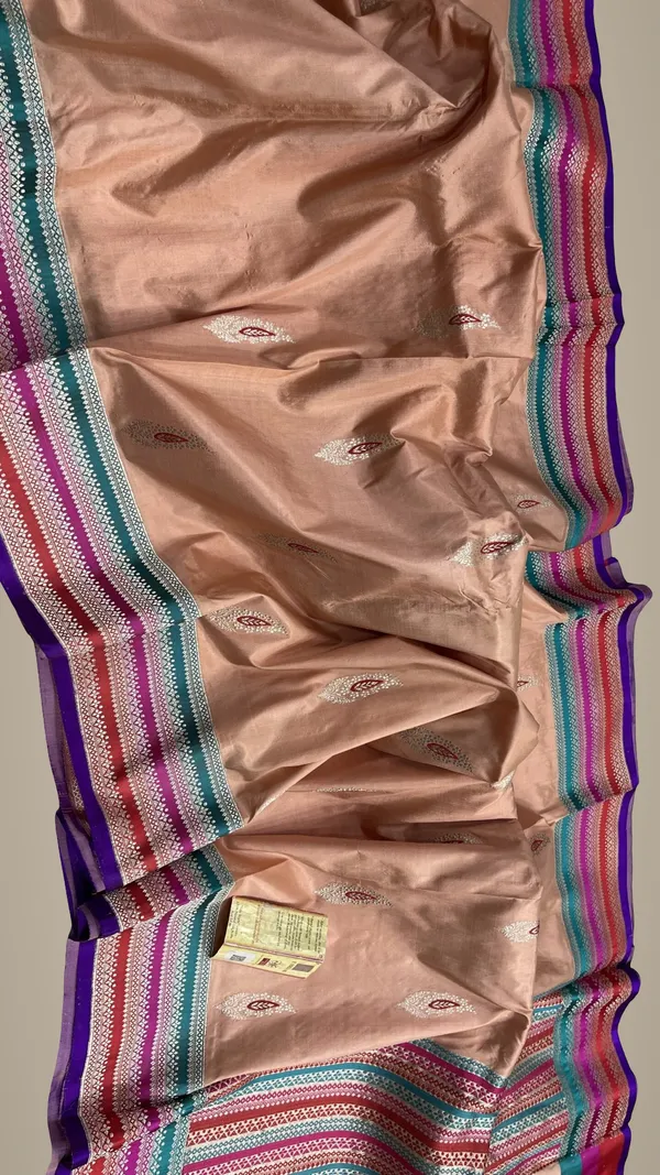 Pure_Handloom_Katan_Minakari_Silk_Saree_Multi_Rankat_Border