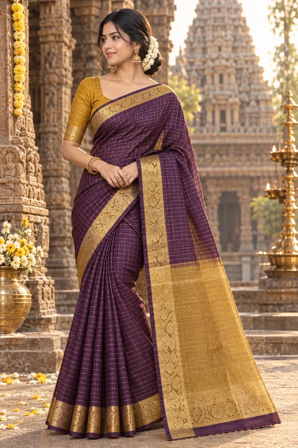 Premium_maheshwari_checks_cotton_saree_