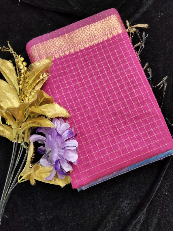 Premium_maheshwari_checks_cotton_saree_