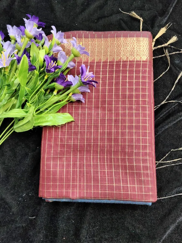 Premium_maheshwari_checks_cotton_saree_