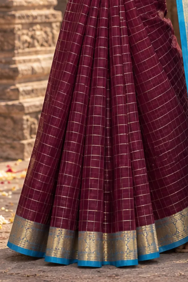 Premium_maheshwari_checks_cotton_saree_