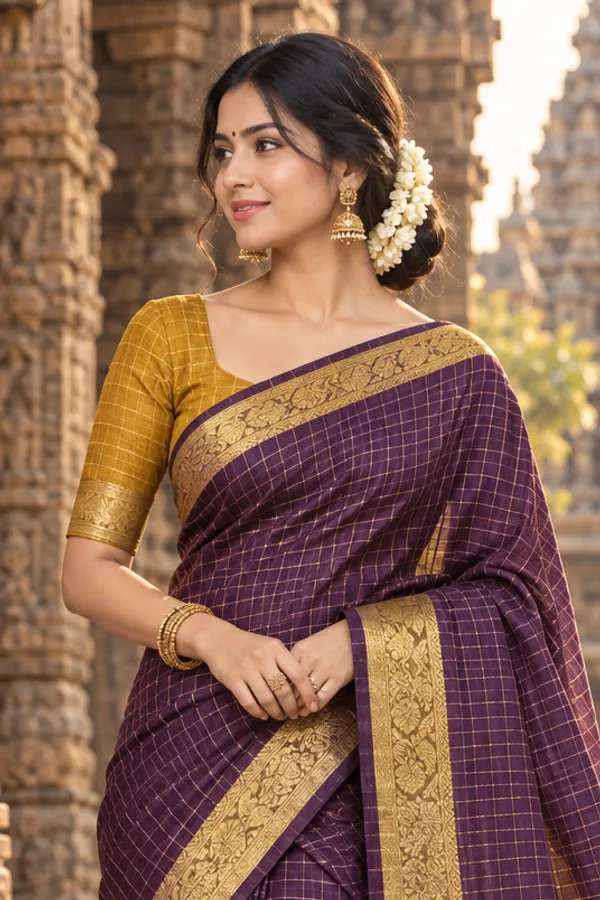 Premium_maheshwari_checks_cotton_saree_