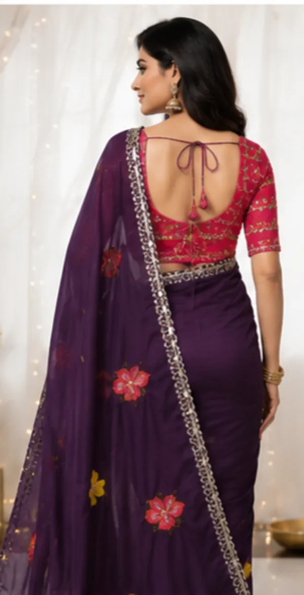 Floral_Butti_Designer_Saree