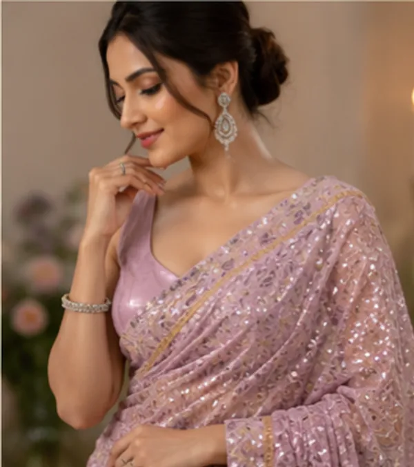 Ready_to_wear_Georgette_synthetic_saree