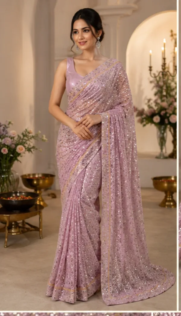Ready_to_wear_Georgette_synthetic_saree