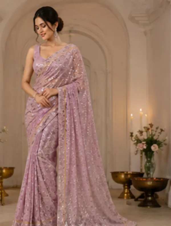 Ready_to_wear_Georgette_synthetic_saree