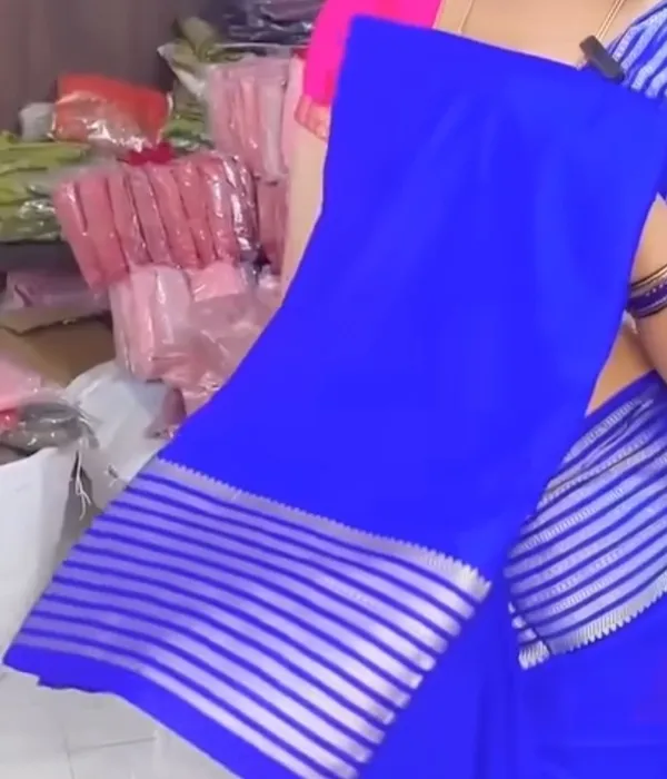 Royal_blue_semi_crepe_silk_saree