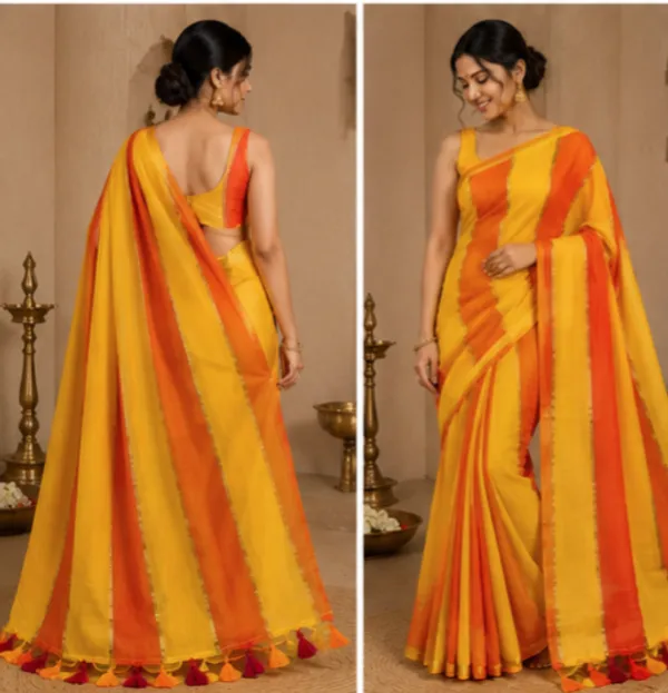 mull_jhari_saree(yellow_and_orange)