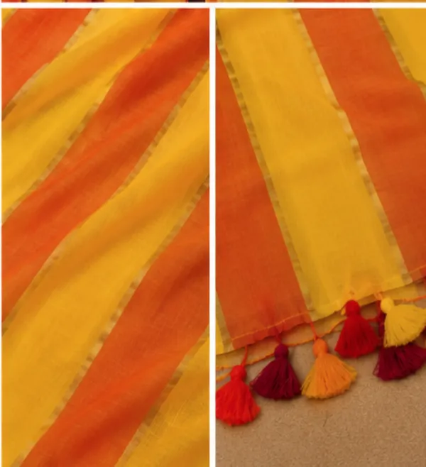 mull_jhari_saree(yellow_and_orange)