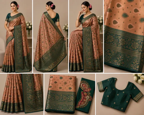 Semi_Banarasi_saree_with_embroidery_blouse