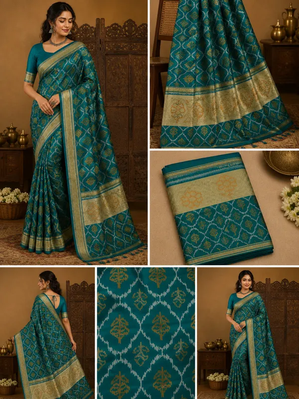 Semi_Pathan_block_printed_saree