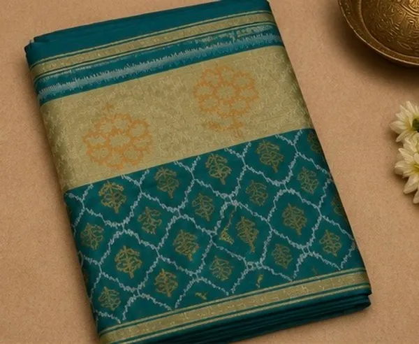 Semi_Pathan_block_printed_saree