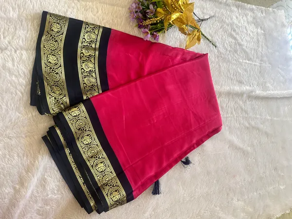 Semi_crepe_silk_saree_contrast