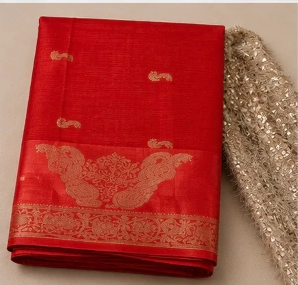 Semi_viscose_with_glittered_blouse_piece