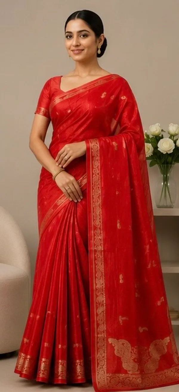 Semi_viscose_with_glittered_blouse_piece