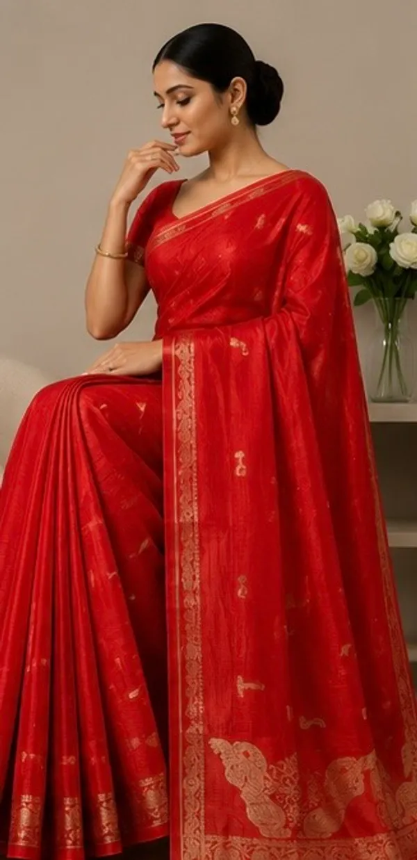 Semi_viscose_with_glittered_blouse_piece