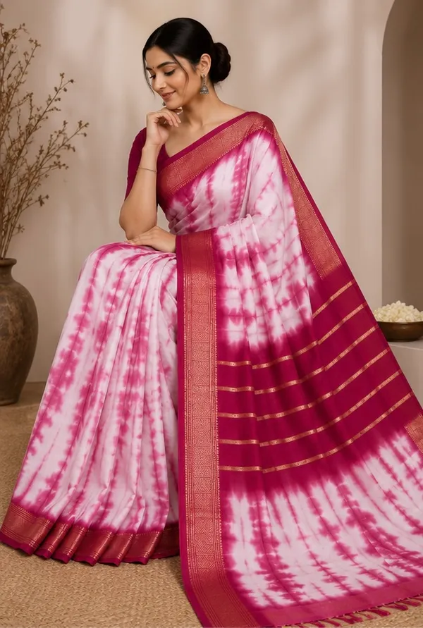 Shibori_died_moss_crepe_saree